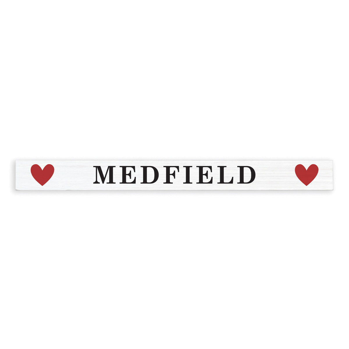 Hearts Personalized Skinny Sign