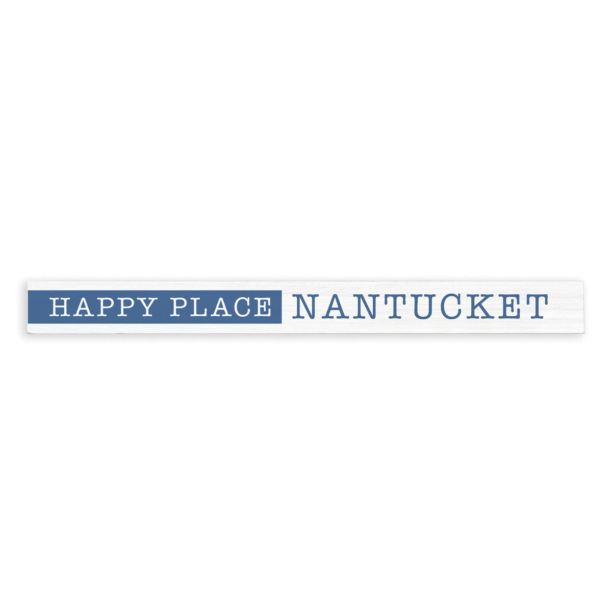 Happy Place Blue Personalized Skinny Sign