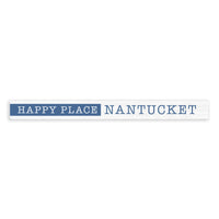 Happy Place Blue Personalized Skinny Sign