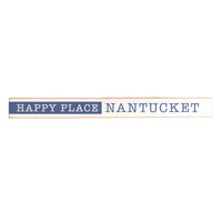 Happy Place Blue Personalized Skinny Sign