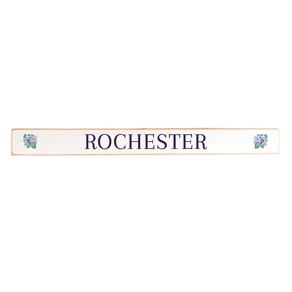 Hydrangea Personalized Skinny Sign