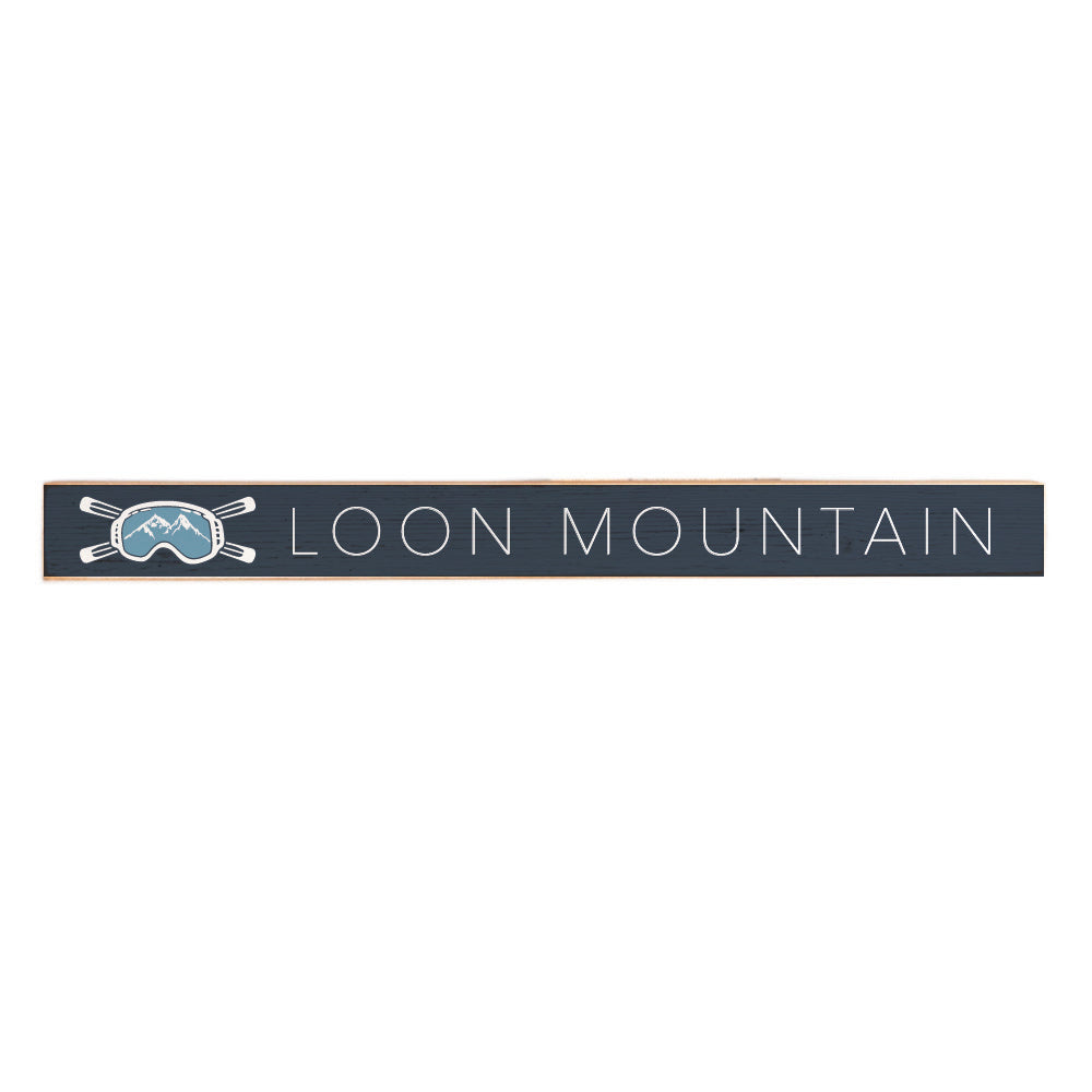 Ski Goggle Personalized Skinny Sign
