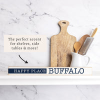 Happy Place Personalized Skinny Sign | Shelf Decor