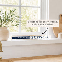 Happy Place Personalized Skinny Sign | Shelf Decor