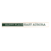 Happy Place Green Personalized Skinny Sign