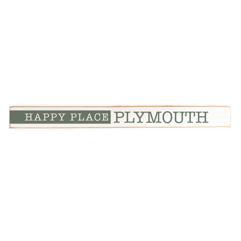 Happy Place Sage Personalized Skinny Sign