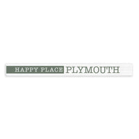 Happy Place Sage Personalized Skinny Sign