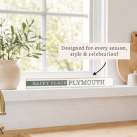 Happy Place Sage Personalized Skinny Sign