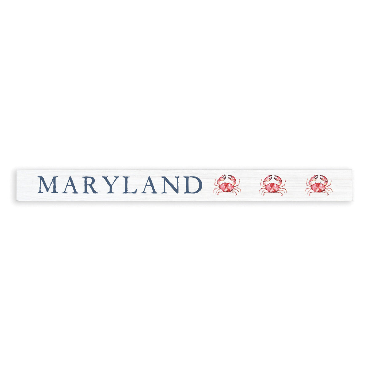 Stitched Crab Personalized Skinny Sign