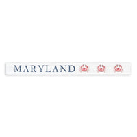 Stitched Crab Personalized Skinny Sign