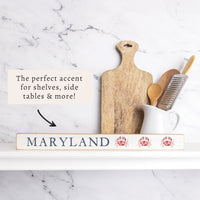 Stitched Crab Personalized Skinny Sign