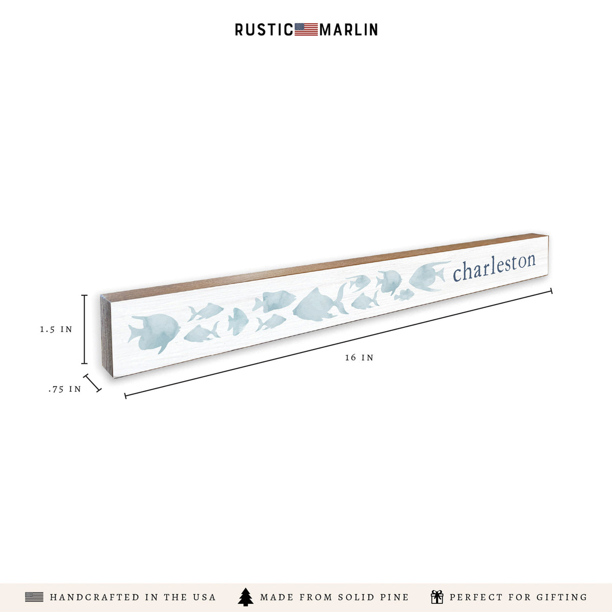Fish Personalized Skinny Sign
