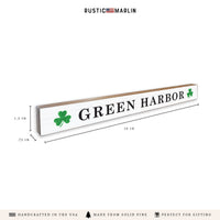Shamrocks Personalized Skinny Sign