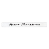 Script White/Black Personalized Skinny Sign