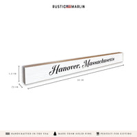Script White/Black Personalized Skinny Sign