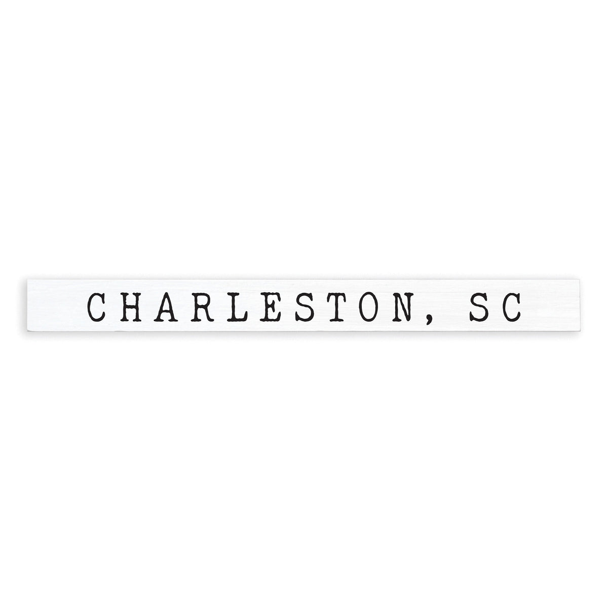 Serif White and Black Personalized Skinny Sign