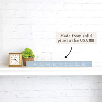 Vintage Soft Blue Personalized Skinny Sign