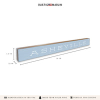 Vintage Soft Blue Personalized Skinny Sign