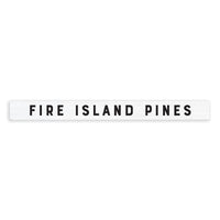 Classic White and Black Personalized Skinny Sign