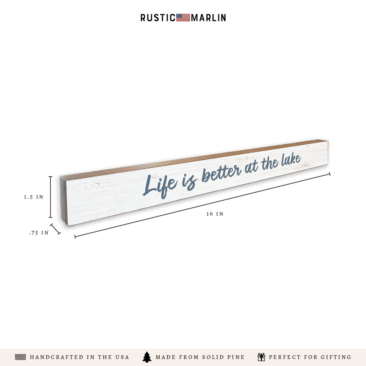Life Is Better At The Lake Skinny Sign
