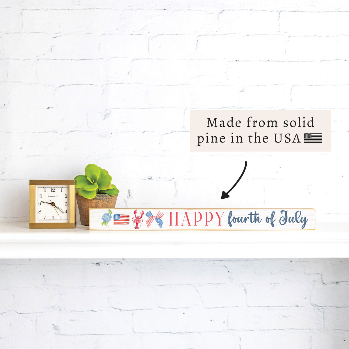 Happy 4th Icons Skinny Sign
