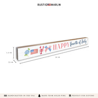 Happy 4th Icons Skinny Sign