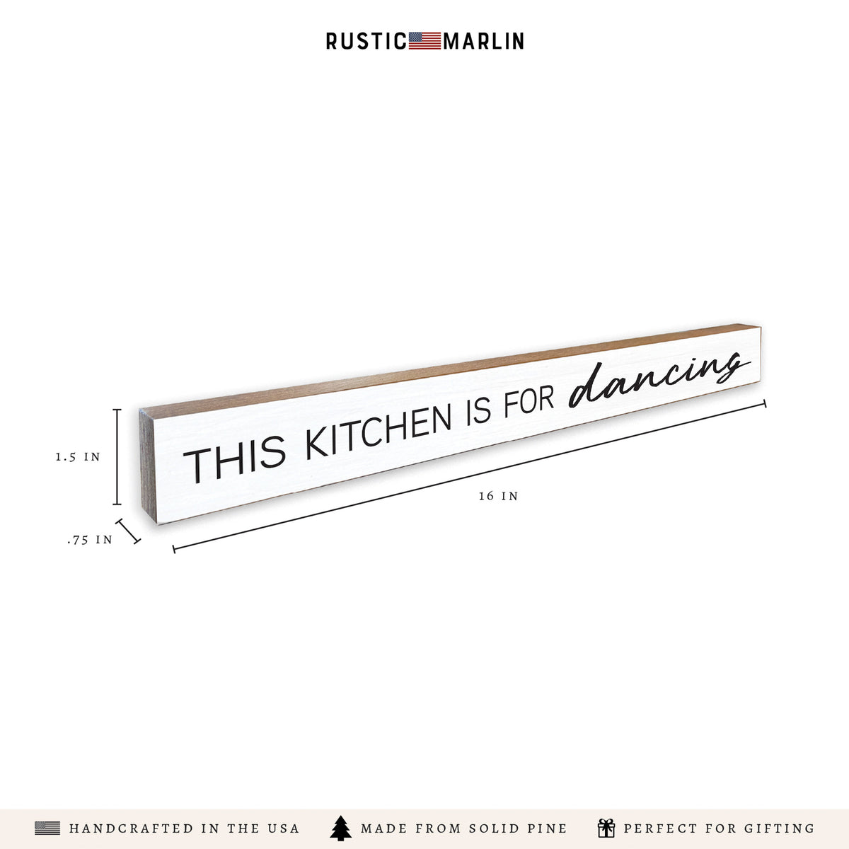 This Kitchen Is For Dancing Skinny Sign