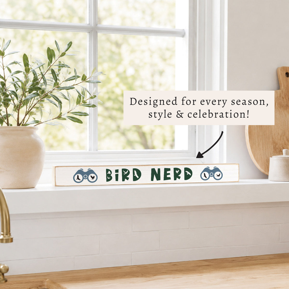Bird Nerd Skinny Sign