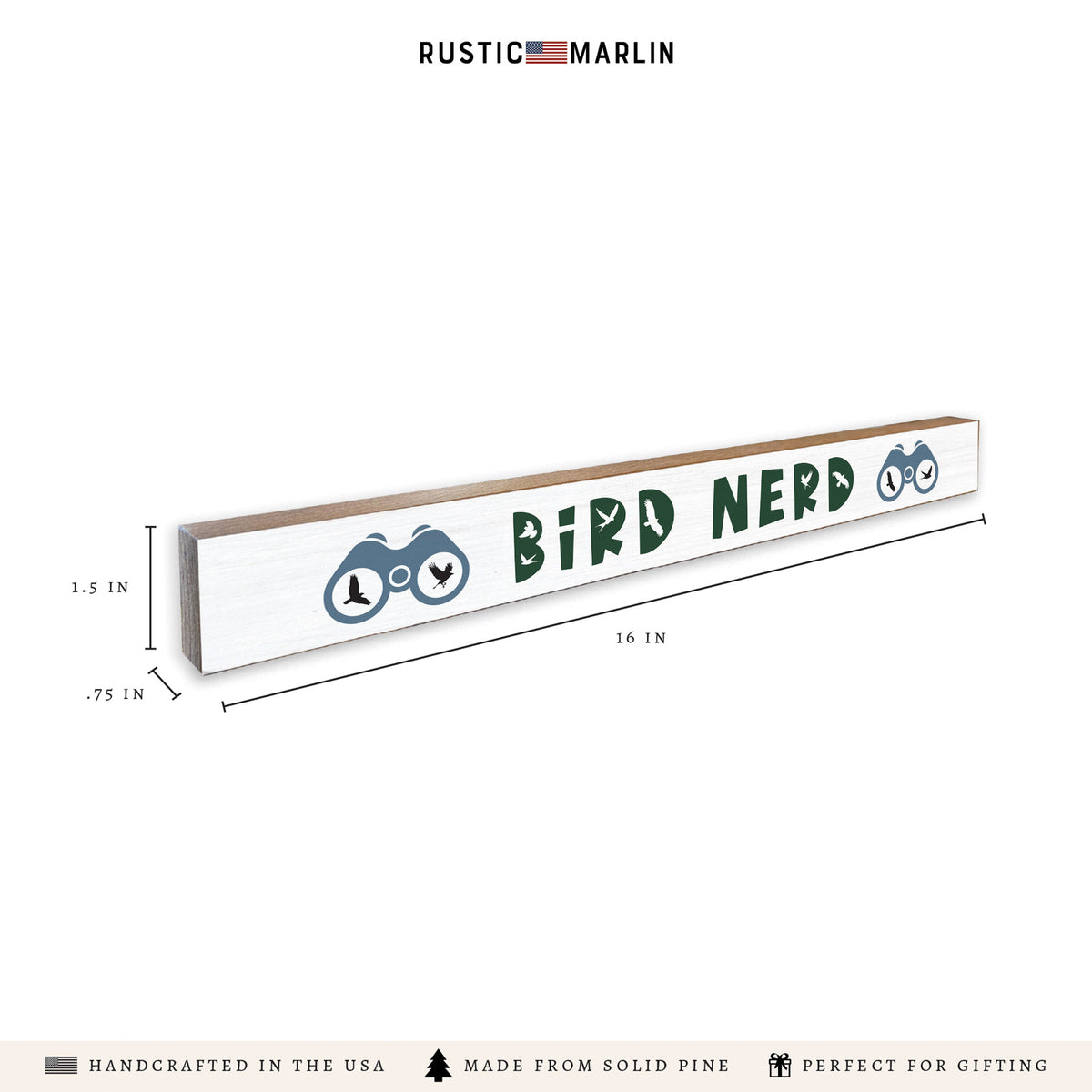 Bird Nerd Skinny Sign