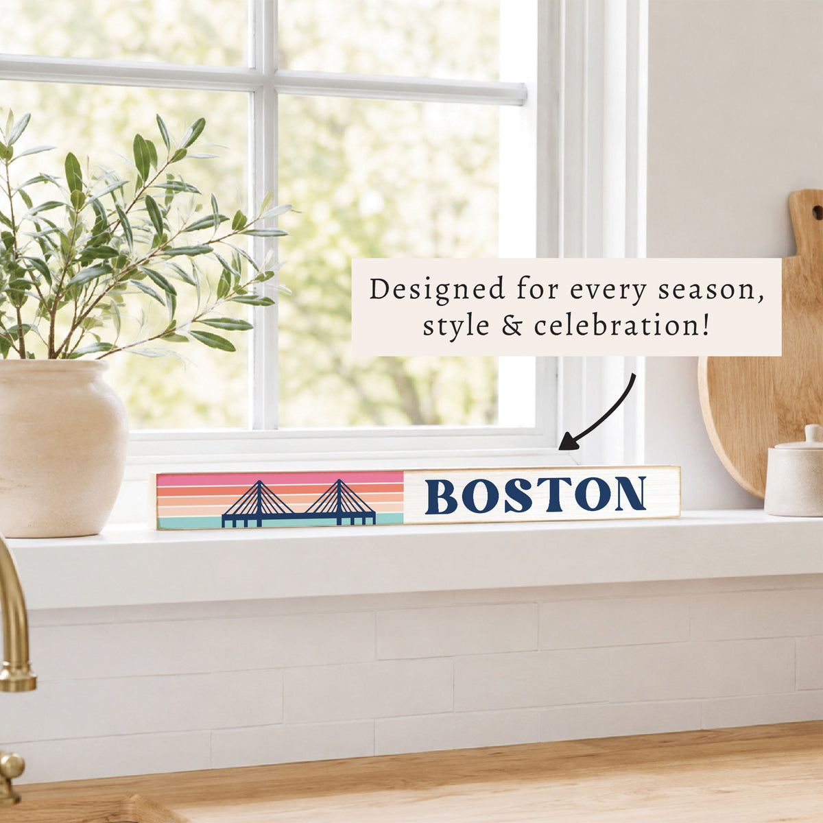 Boston Bridge Skinny Sign