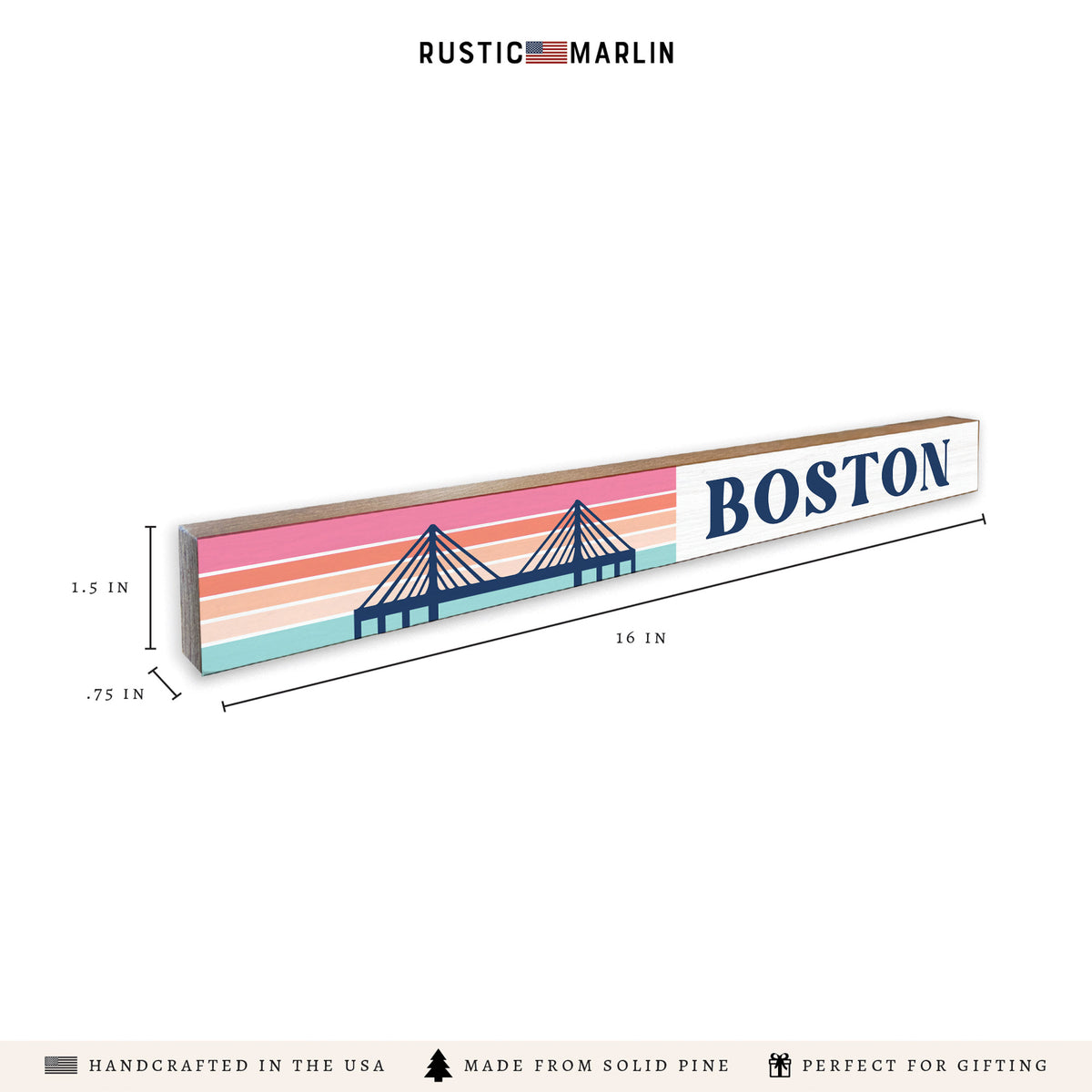 Boston Bridge Skinny Sign