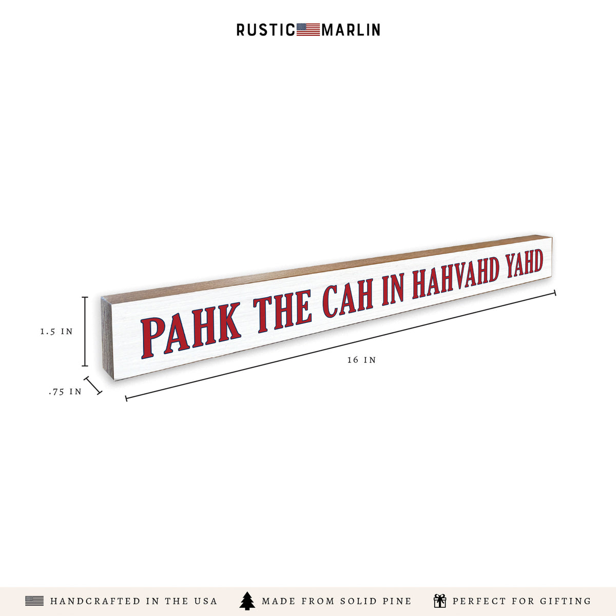Pahk The Cah Skinny Sign
