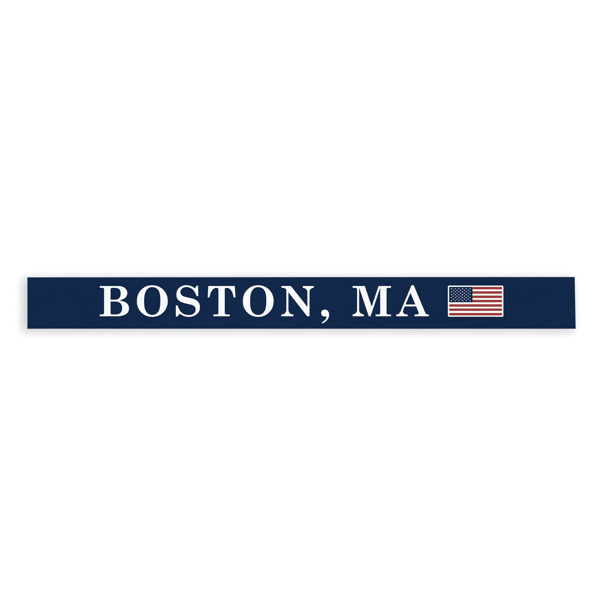 Boston MA American Flag Skinny Sign