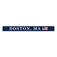 Boston MA American Flag Skinny Sign