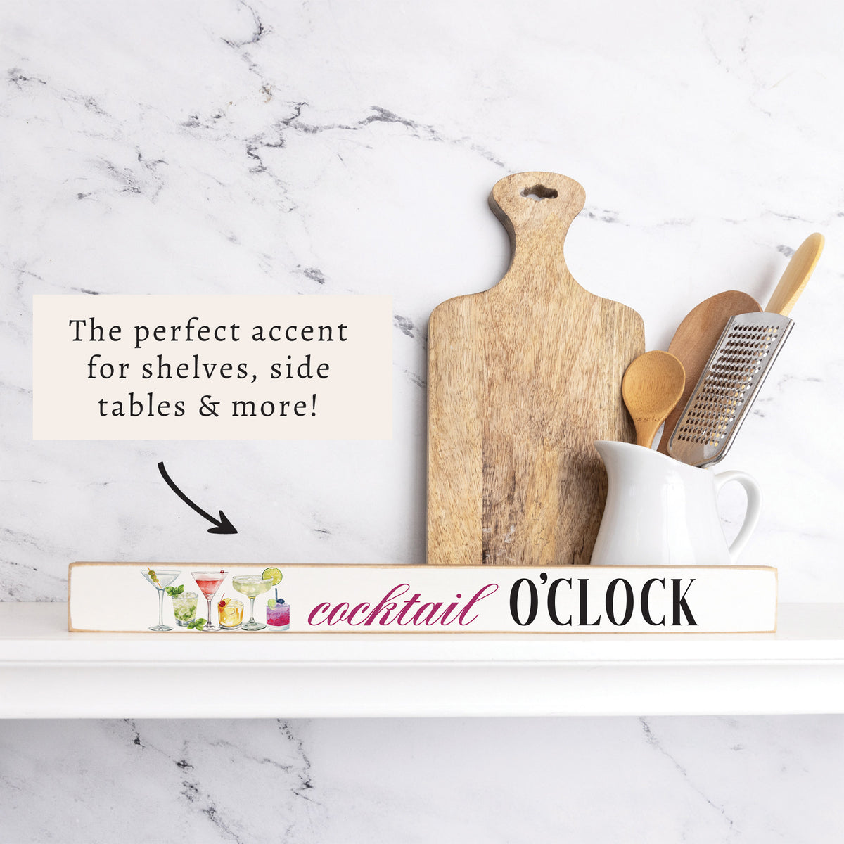 Cocktail OClock Skinny Sign