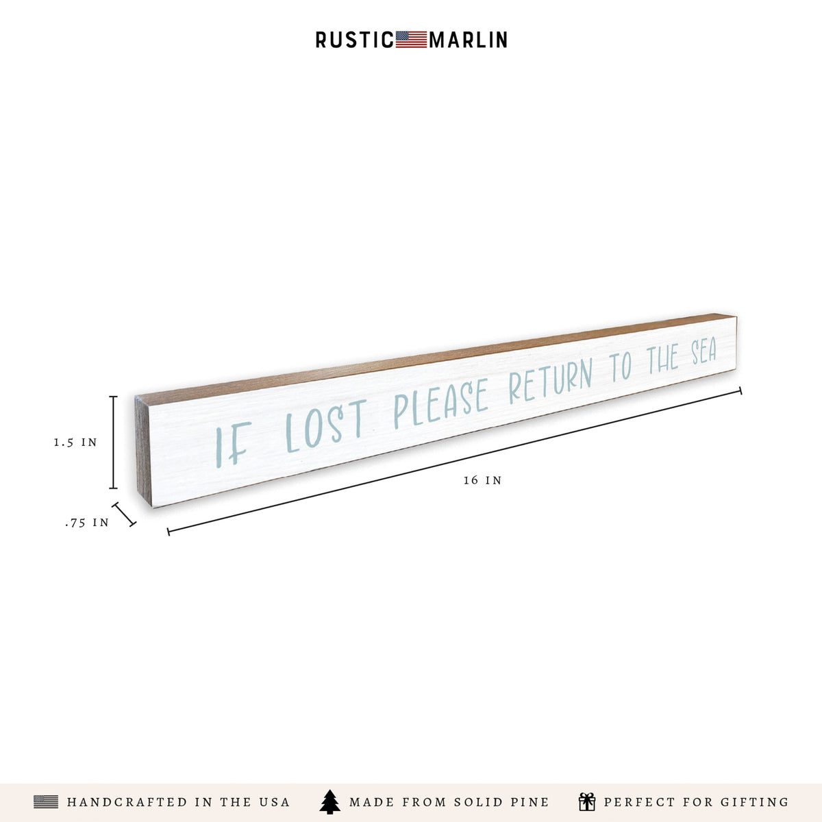If Lost Please Return To The Sea Skinny Sign