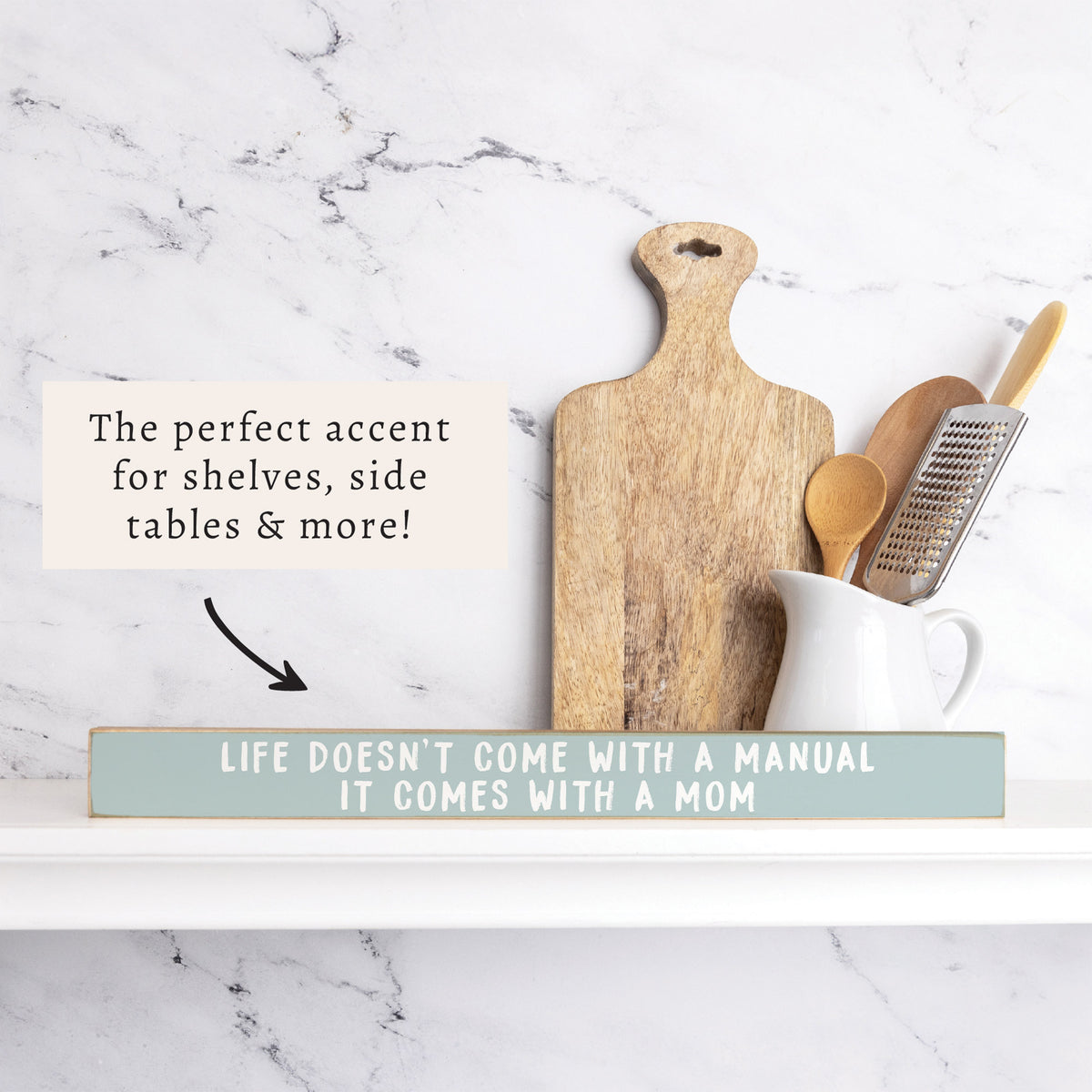 Life Comes With A Mom Skinny Sign