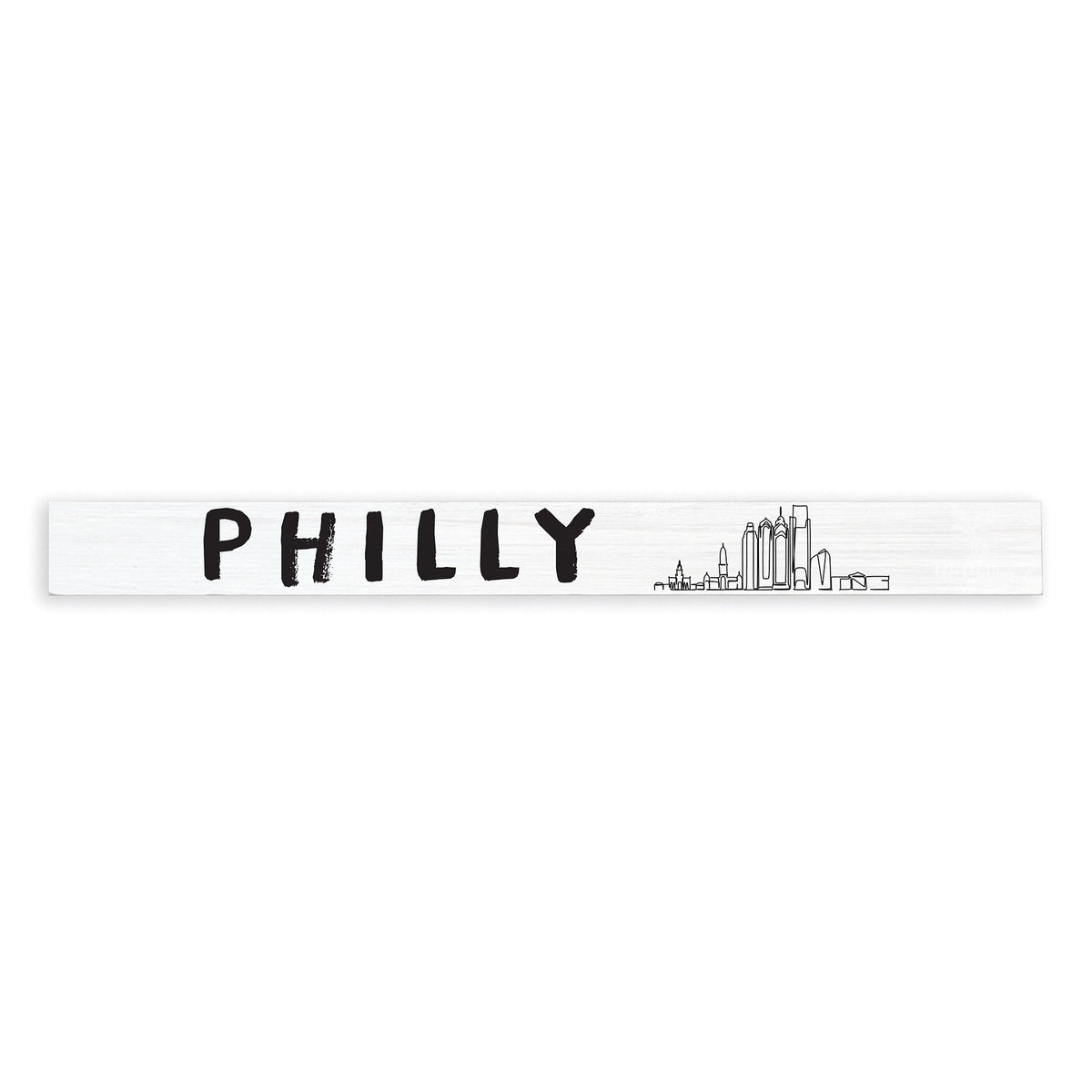 Philly Skyline Skinny Sign