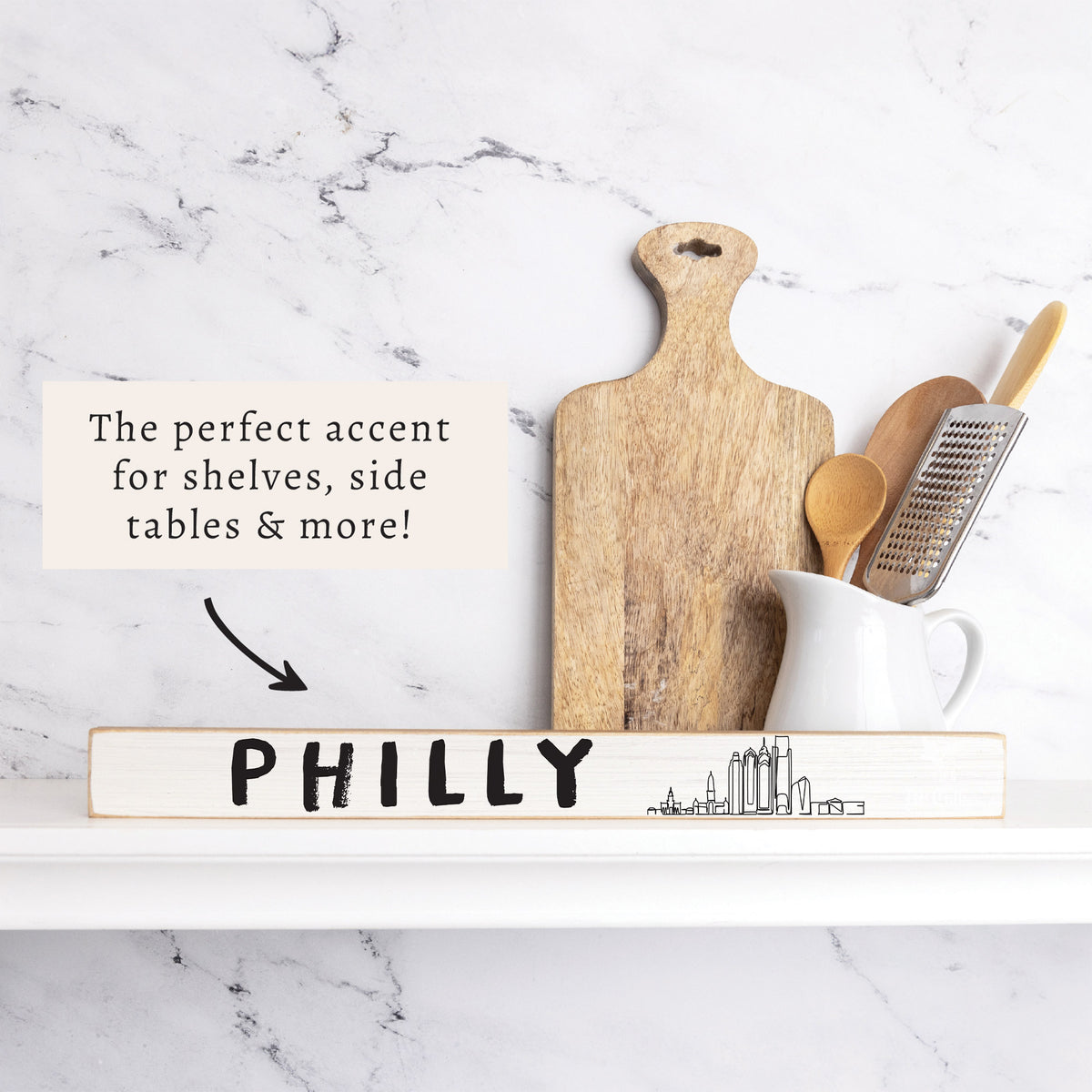 Philly Skyline Skinny Sign