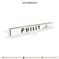 Philly Skyline Skinny Sign