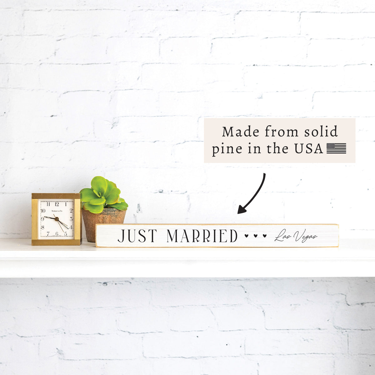 Las Vegas Just Married Skinny Sign