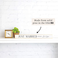 Las Vegas Just Married Skinny Sign