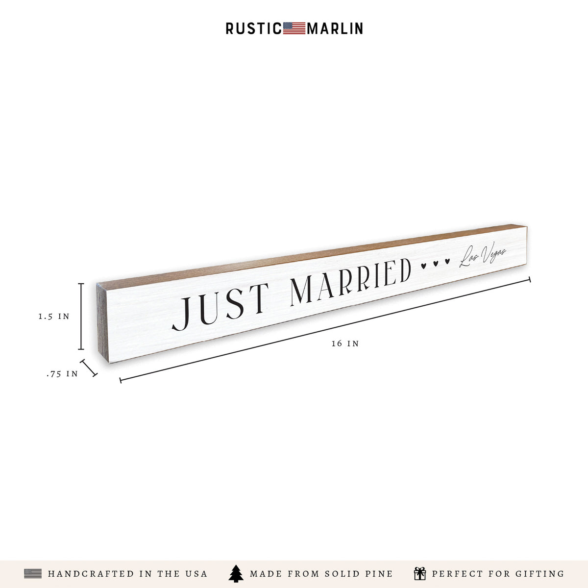 Las Vegas Just Married Skinny Sign