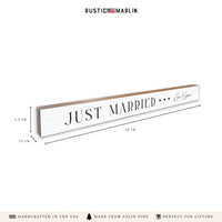 Las Vegas Just Married Skinny Sign