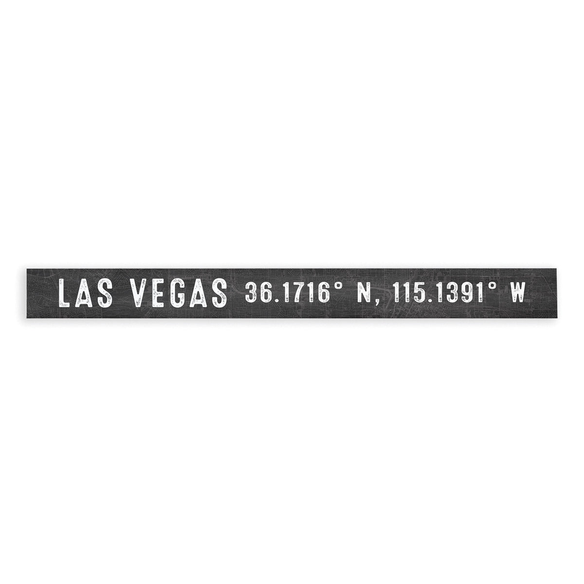 Las Vegas Charcoal Coordinates Skinny Sign