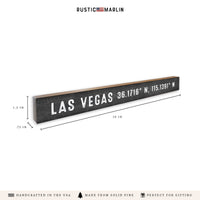 Las Vegas Charcoal Coordinates Skinny Sign