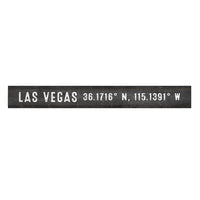 Las Vegas Charcoal Coordinates Skinny Sign