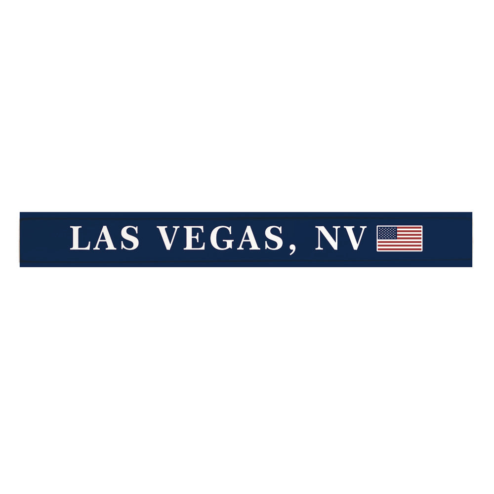 Las Vegas NV American Flag Skinny Sign