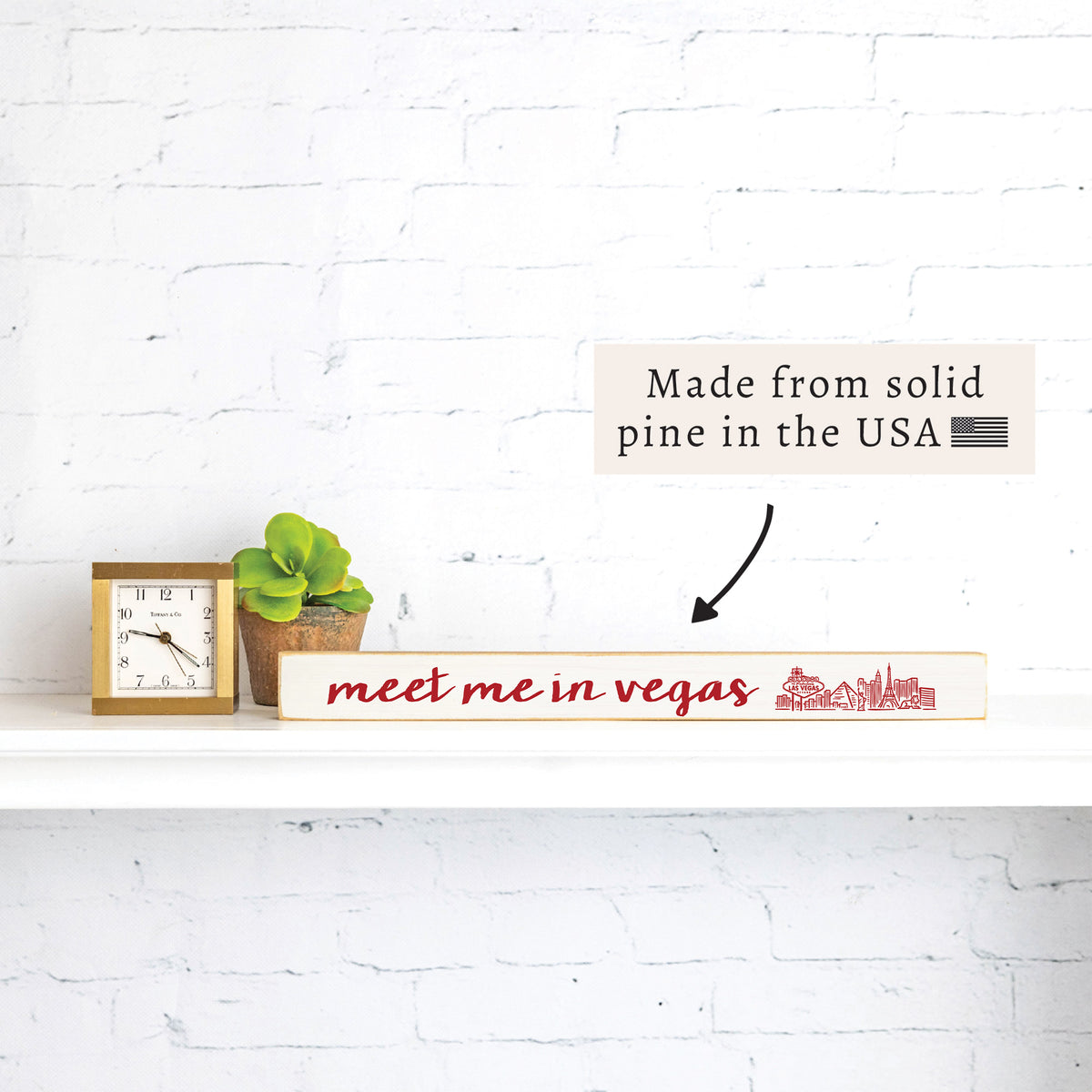 Meet Me In Vegas Skinny Sign