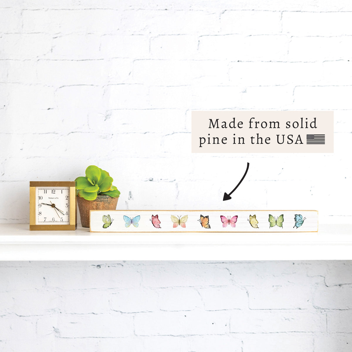 Butterflies Skinny Sign